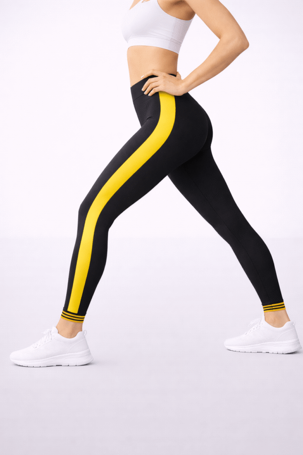 Legginsy z lampasami VIGORE – sportowe - uniwersalne – 90 den