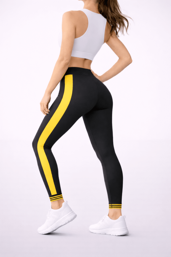 Legginsy z lampasami VIGORE – sportowe - uniwersalne – 90 den - obrazek 5