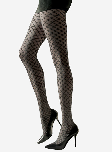 Siateczkowe wzory na rajstopach