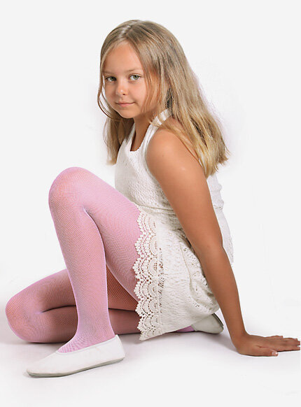 Rajstopy dziecięce w kolorze różówym