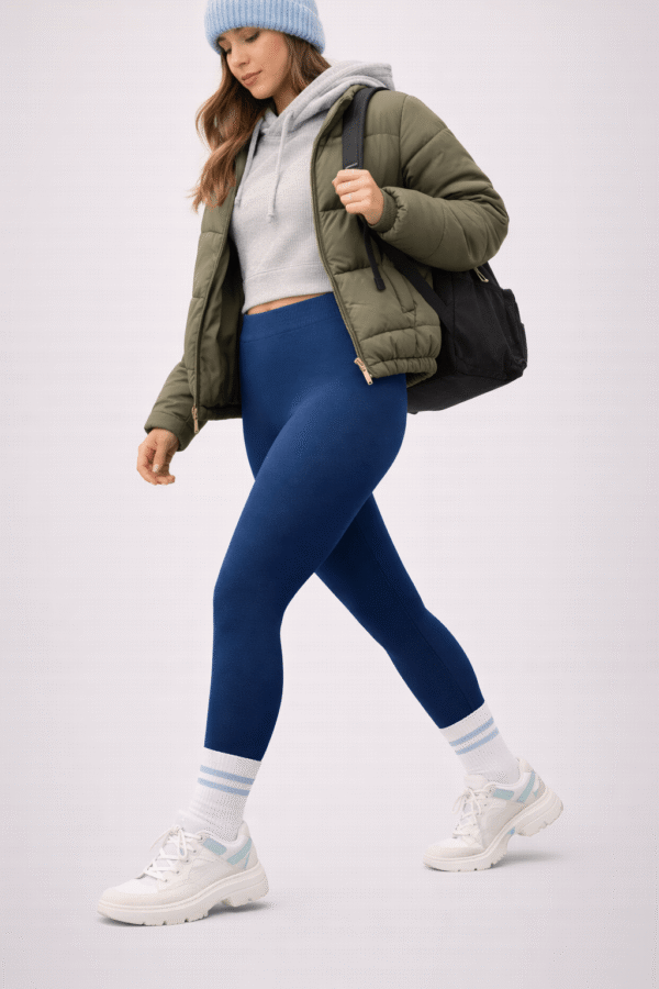 Legginsy bezszwowe CASHMERE – sportowe - na rower – 180 den - obrazek 4