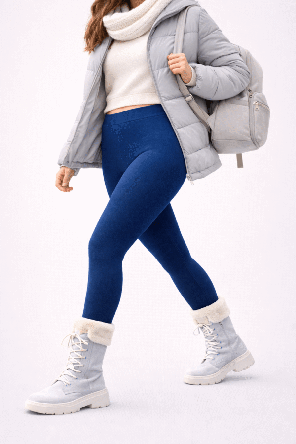 Legginsy bezszwowe CASHMERE – sportowe - na rower – 180 den - obrazek 5