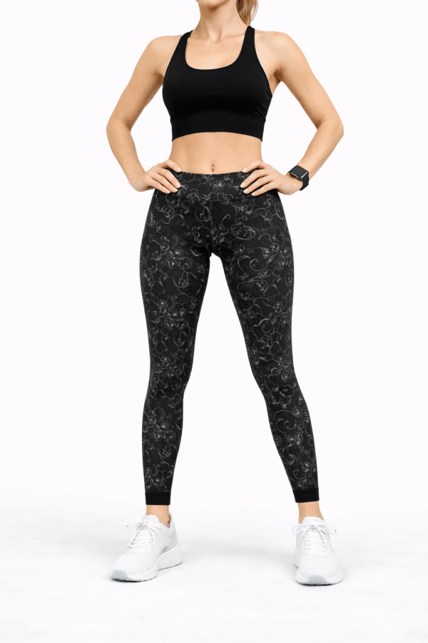 Legginsy we wzory PIZZO POIS – modne sportowe – 90 den - obrazek 3