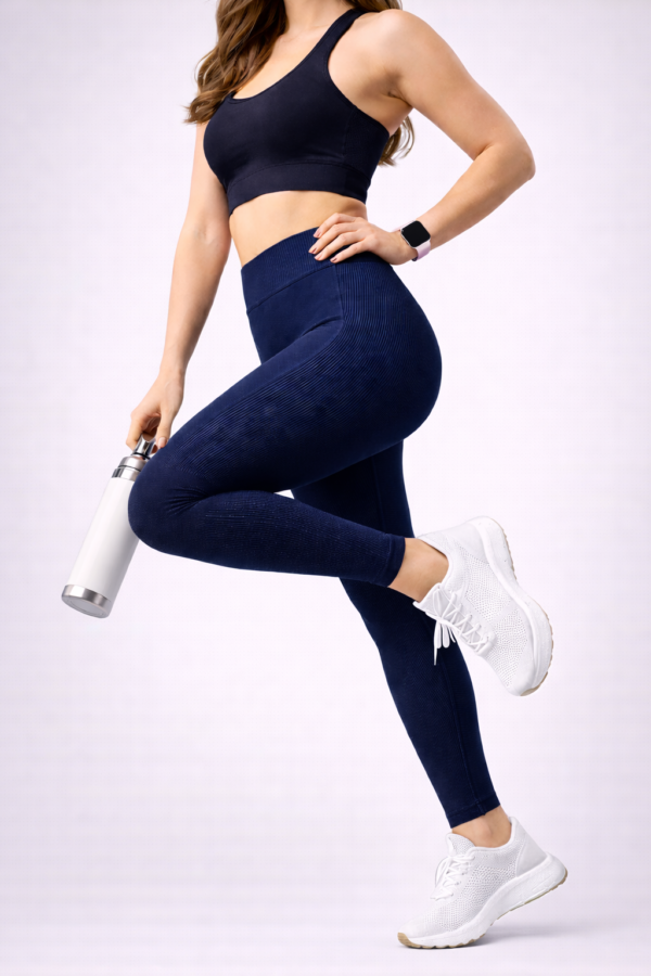 Legginsy z szeroką gumą STRUTTURE 90 den - z wysokim stanem