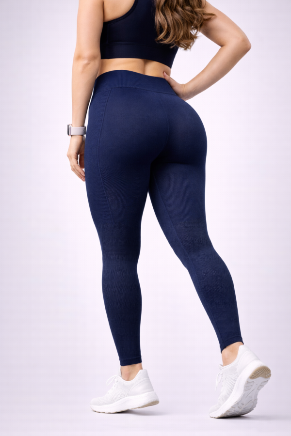 Legginsy z szeroką gumą STRUTTURE 90 den - z wysokim stanem - obrazek 8