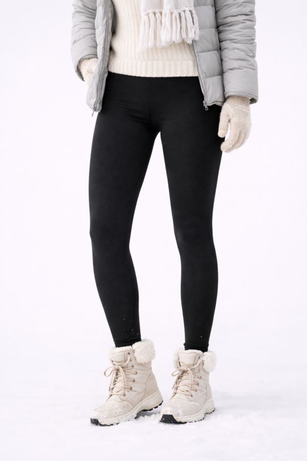 Bawełniane legginsy TERMICO - z płaskim szwem - 150 den